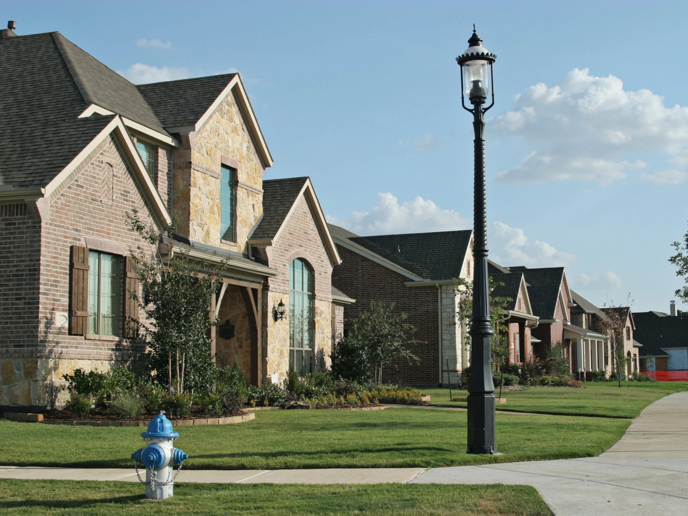 Houses in a subdivision Houses in a subdivision